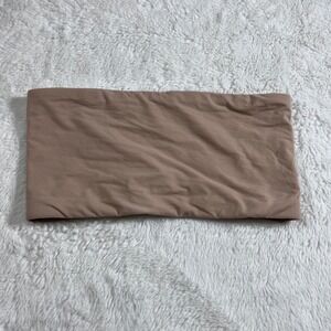 SKIMS Fits Everybody Bandeau Bra Clay Tan XS Seamless Strapless Tube Top NWOT